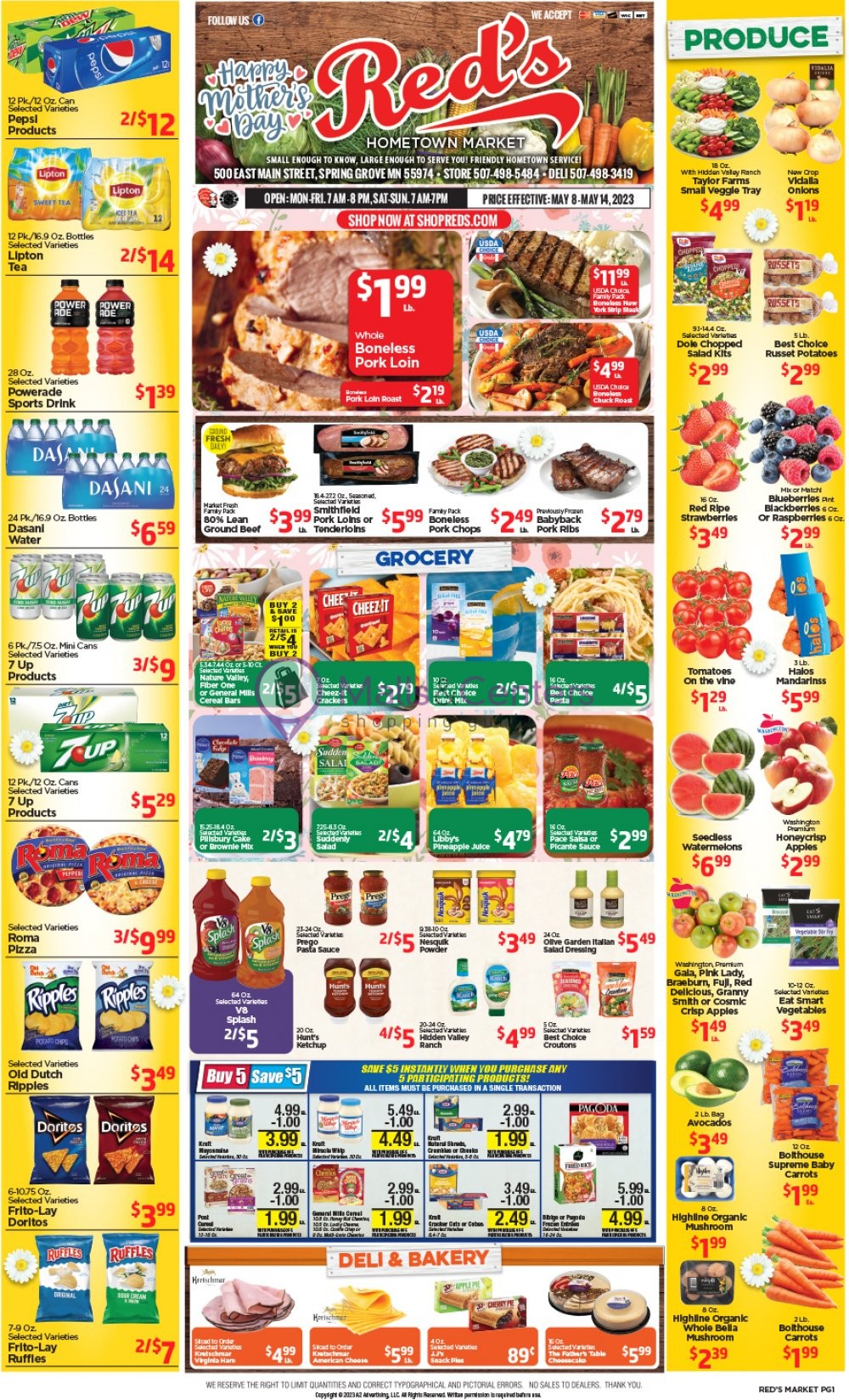 Red's Market Weekly ad valid from 05/08/2023 to 05/14/2023 MallsCenters