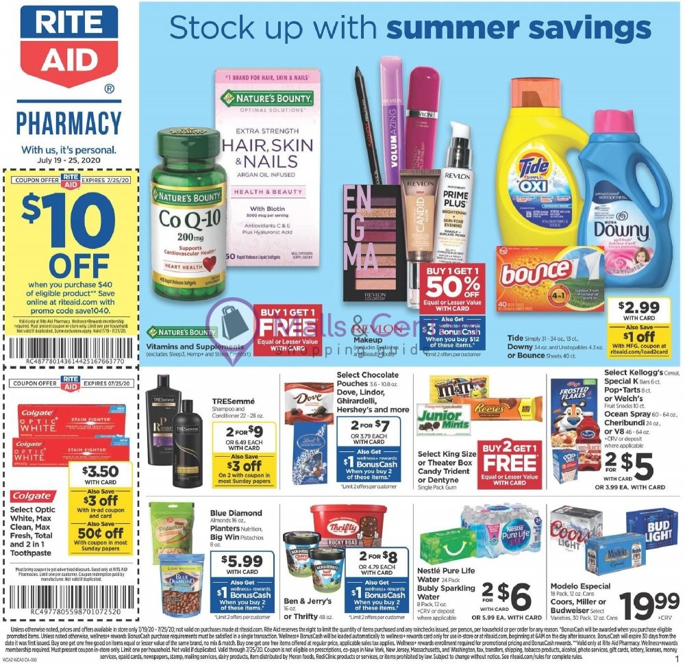 Rite Aid Pharmacy Weekly ad valid from 07/19/2020 to 07/25/2020