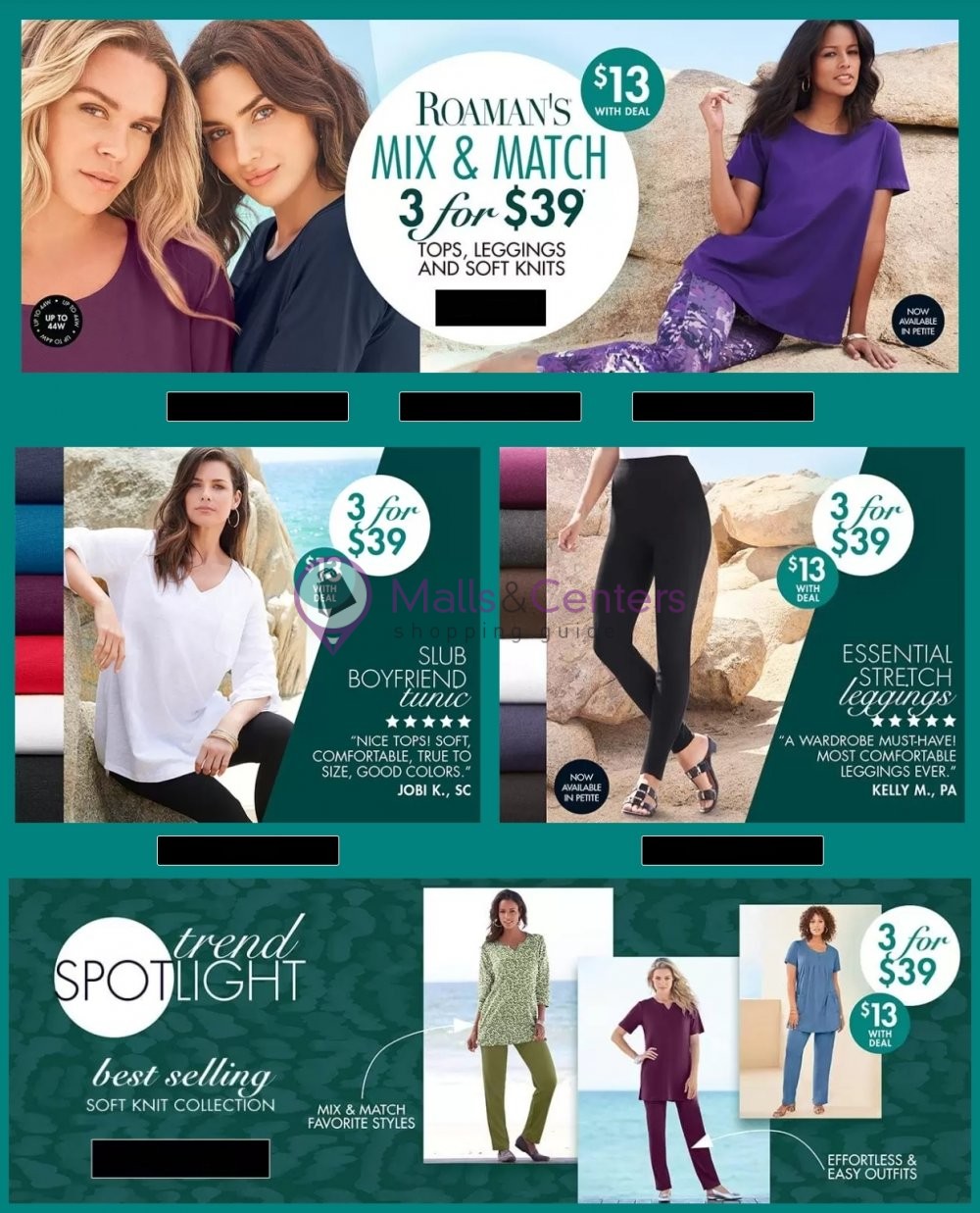 Roaman's Weekly ad valid from 09/26/2022 to 10/02/2022 MallsCenters