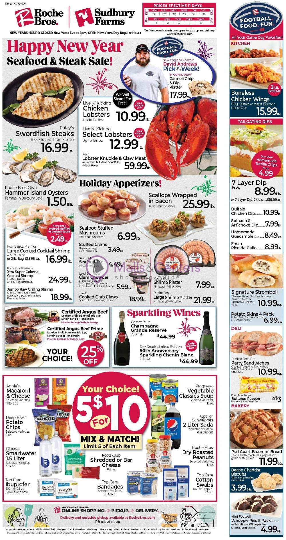 Roche Bros. Supermarkets Weekly ad valid from 12/26/2022 to 01/05/2023