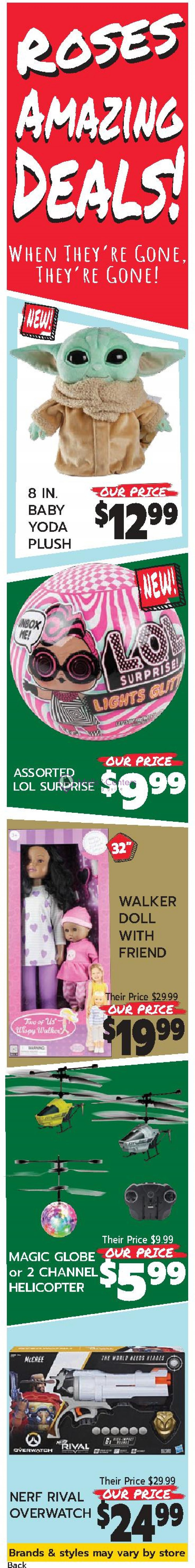 Roses Discount Stores Weekly ad valid from 12/01/2020 to 12/31/2020 MallsCenters