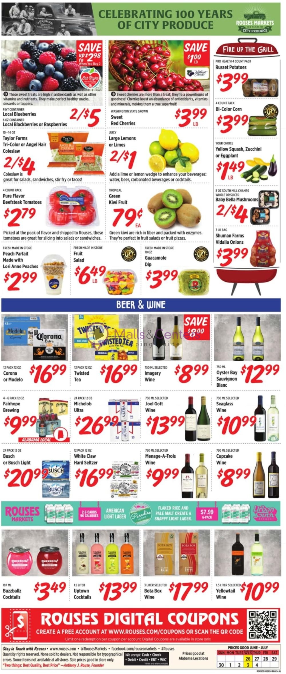 Weekly ad for Rouses Supermarkets valid: 06/26/2024 - 07/04/2024, page 4