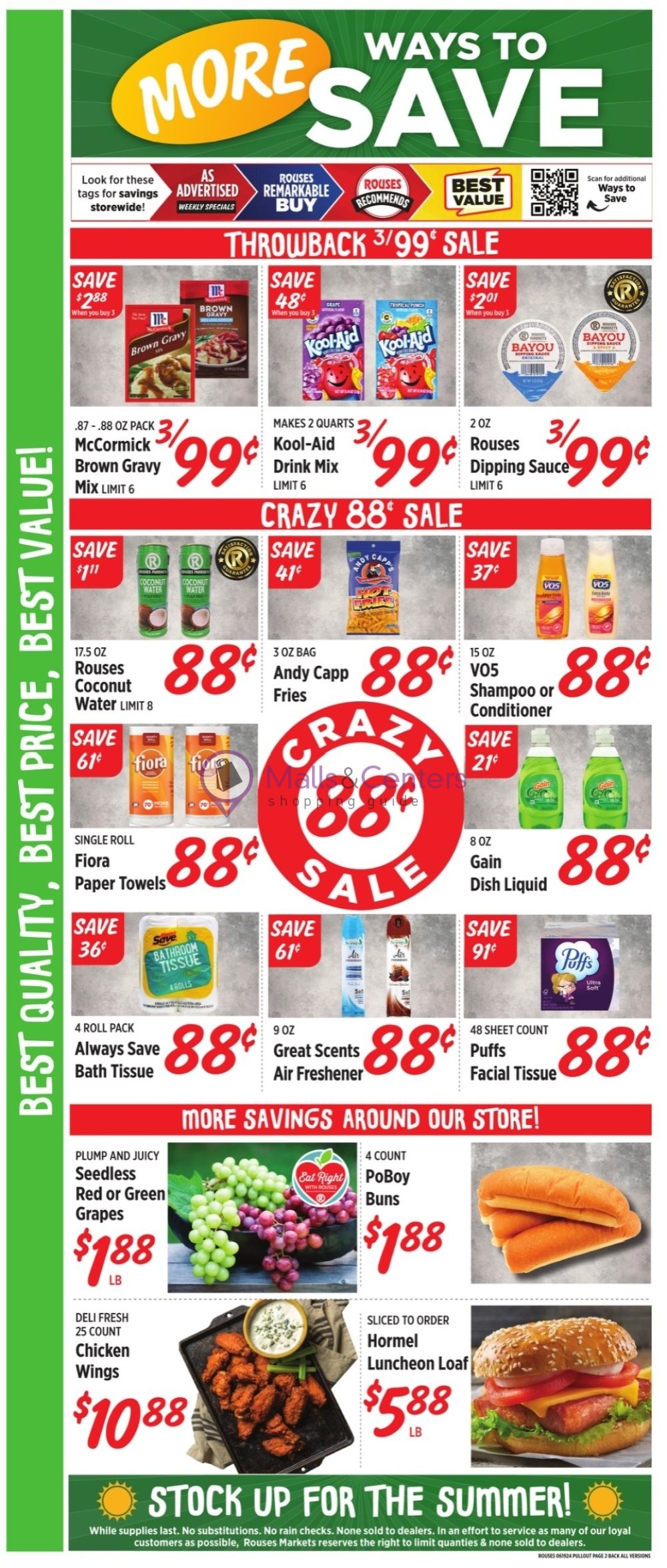 Rouses Supermarkets Weekly ad valid from 06/19/2024 to 06/26/2024