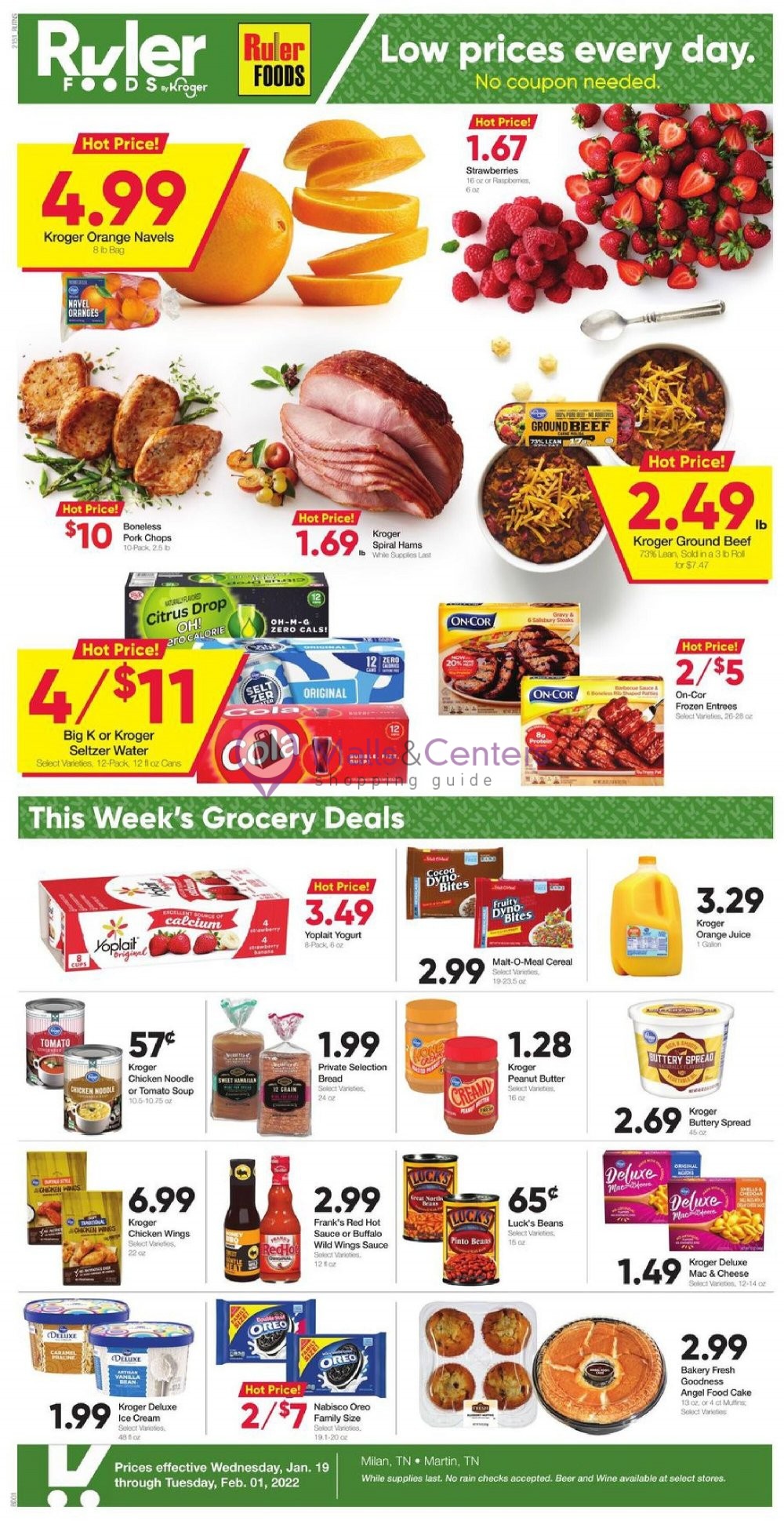 Ruler Foods Weekly ad valid from 01/19/2022 to 02/01/2022 MallsCenters