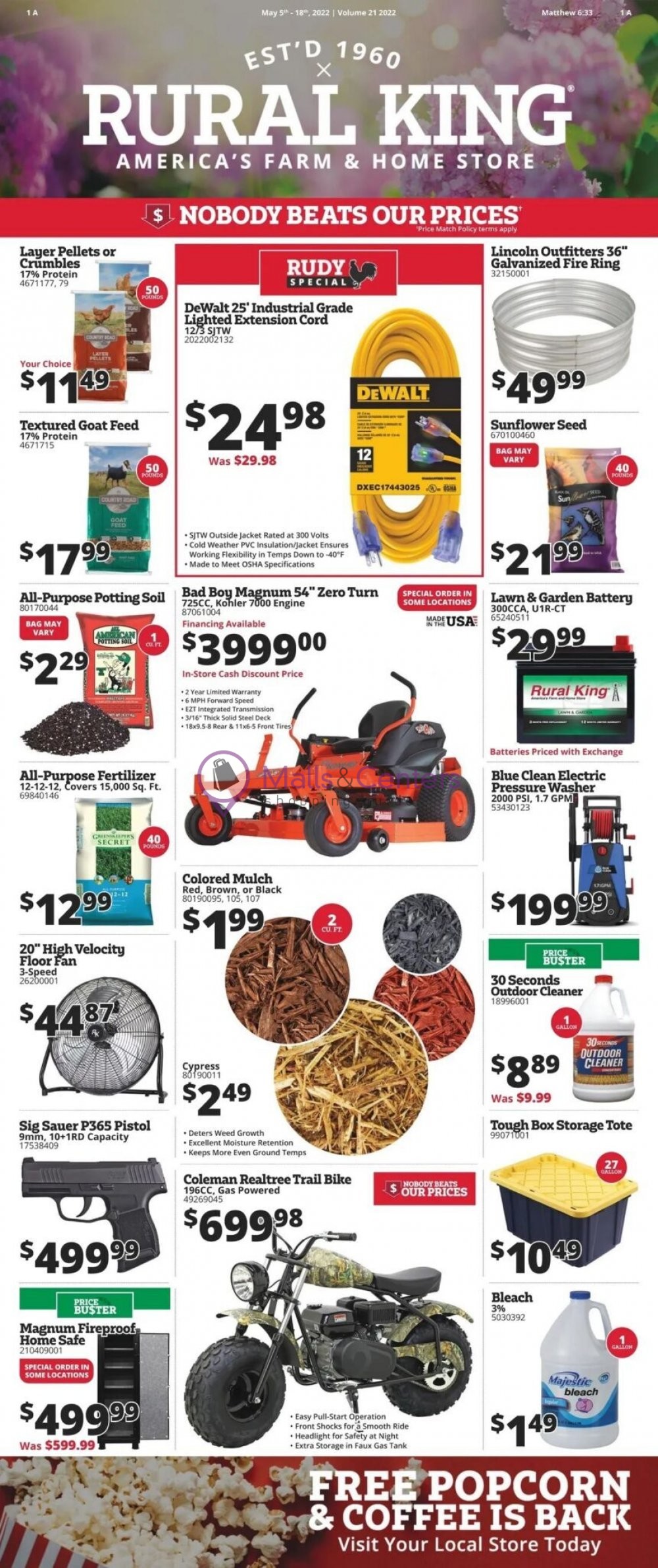 Rural King Weekly ad valid from 05/05/2022 to 05/18/2022 MallsCenters