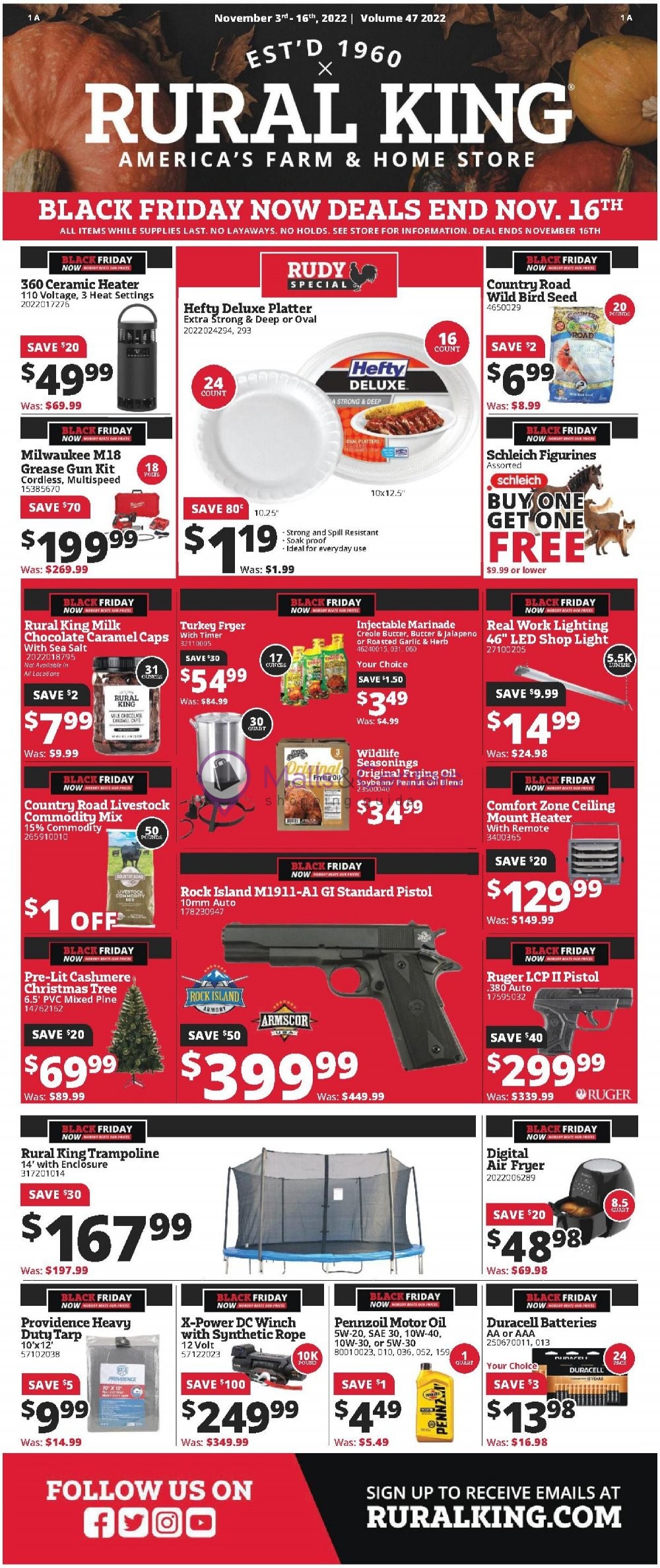 Rural King Weekly ad valid from 11/03/2022 to 11/16/2022 MallsCenters