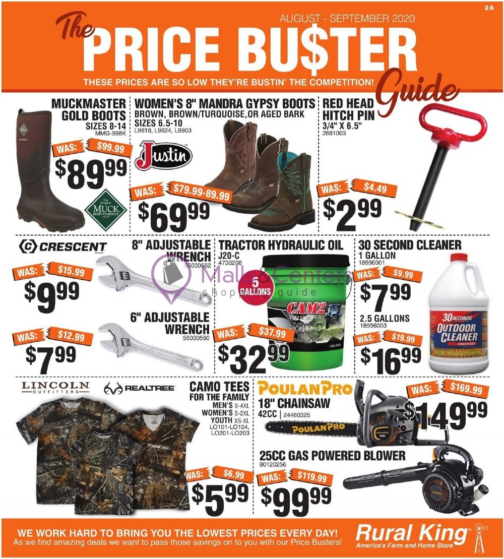 Rural King Weekly Ad sales & flyers specials MallsCenters