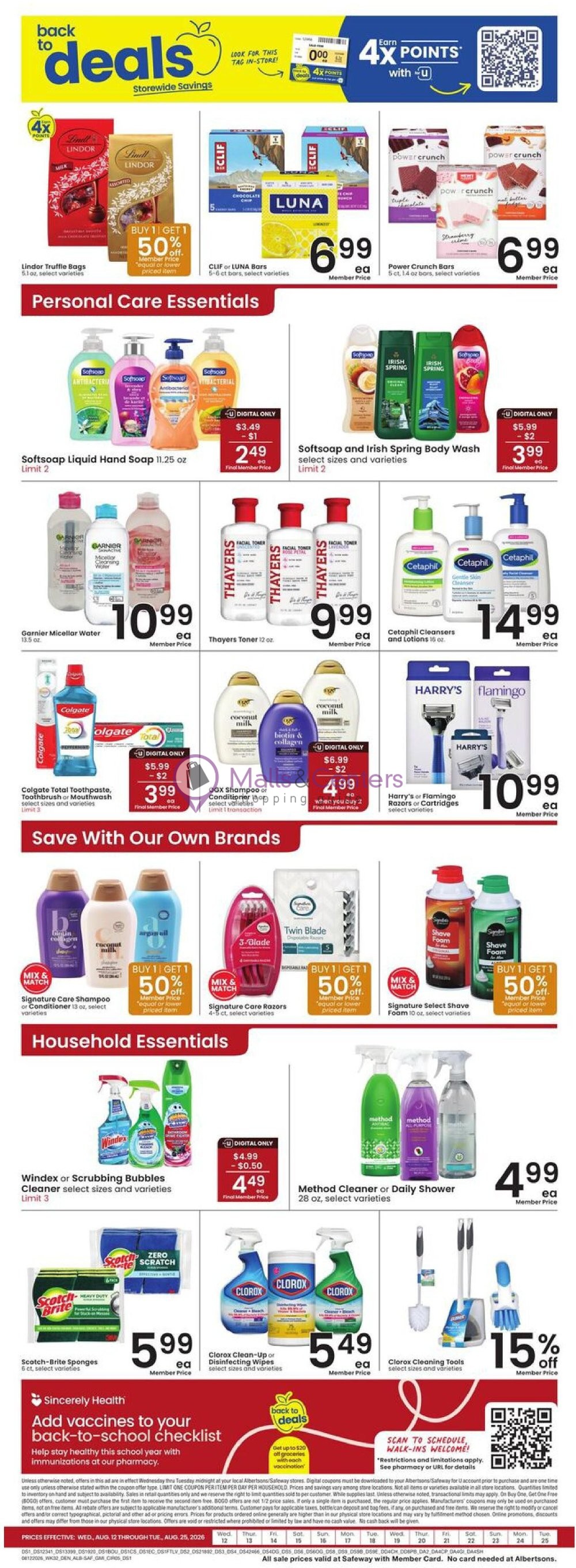 Weekly ad for Safeway valid: 08/12/2026 - 08/18/2026, page 6