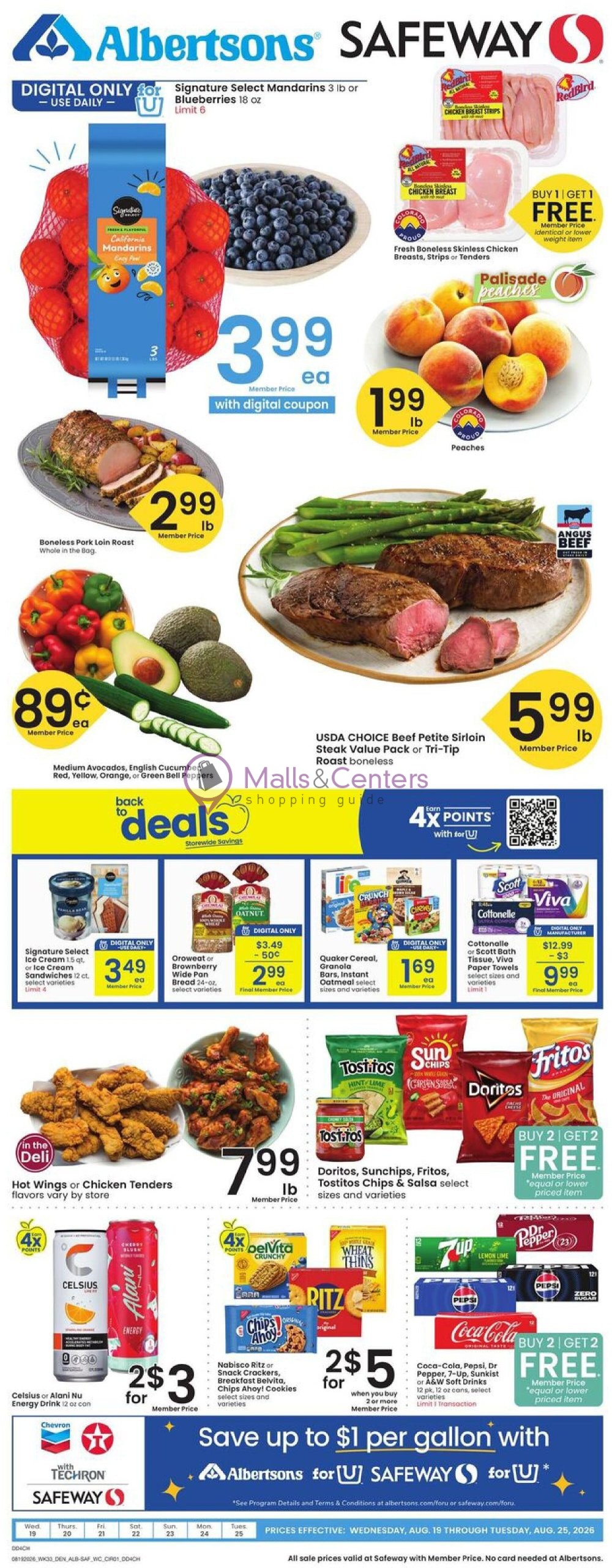 Weekly ad for Safeway valid: 08/19/2026 - 08/25/2026, page 1