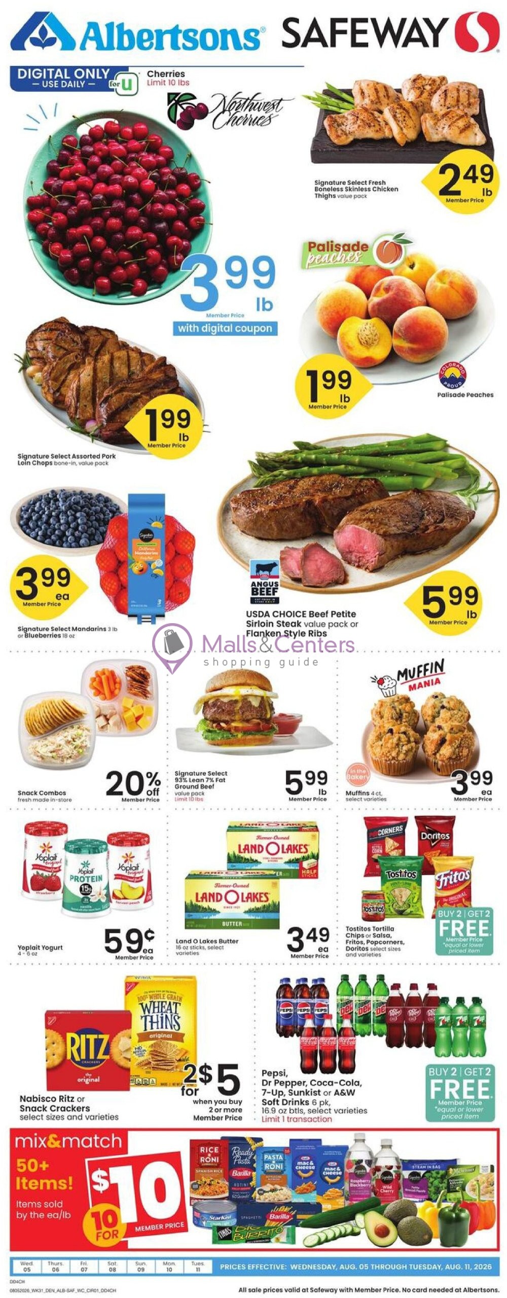 Weekly ad for Safeway valid: 08/05/2026 - 08/11/2026, page 1