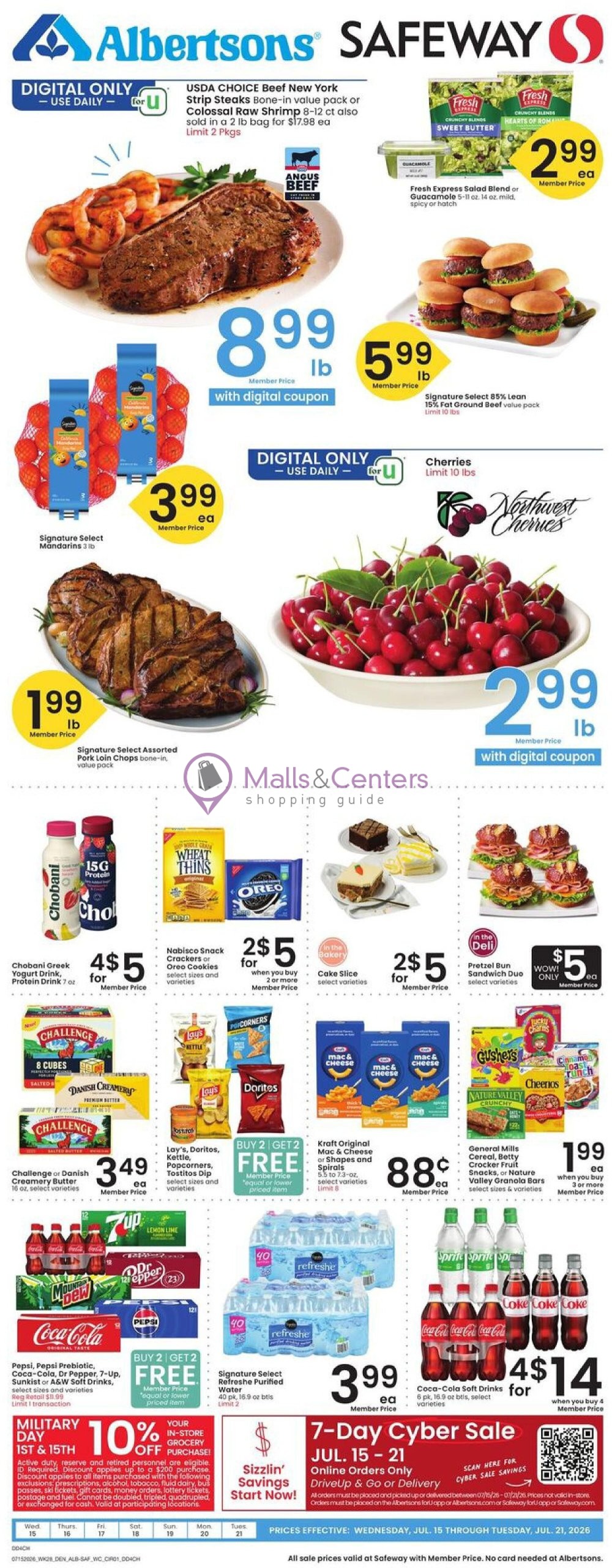 Weekly ad for Safeway valid: 07/15/2026 - 07/21/2026, page 1