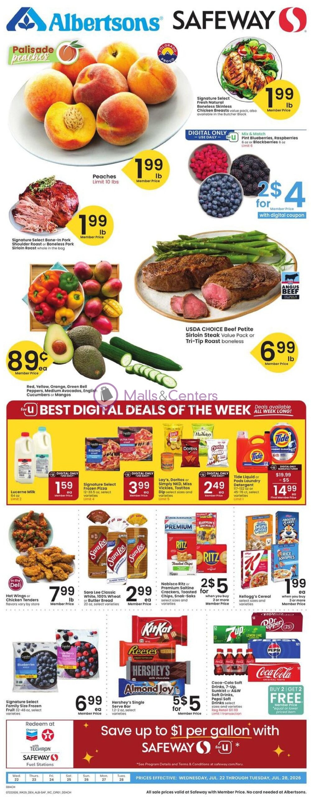 Weekly ad for Safeway valid: 07/22/2026 - 07/28/2026, page 1