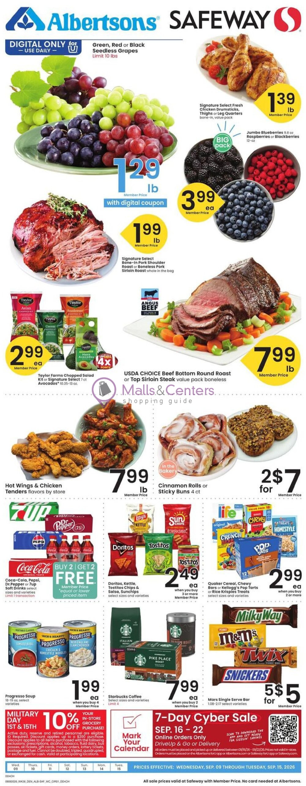 Weekly ad for Safeway valid: 09/09/2026 - 09/15/2026, page 1
