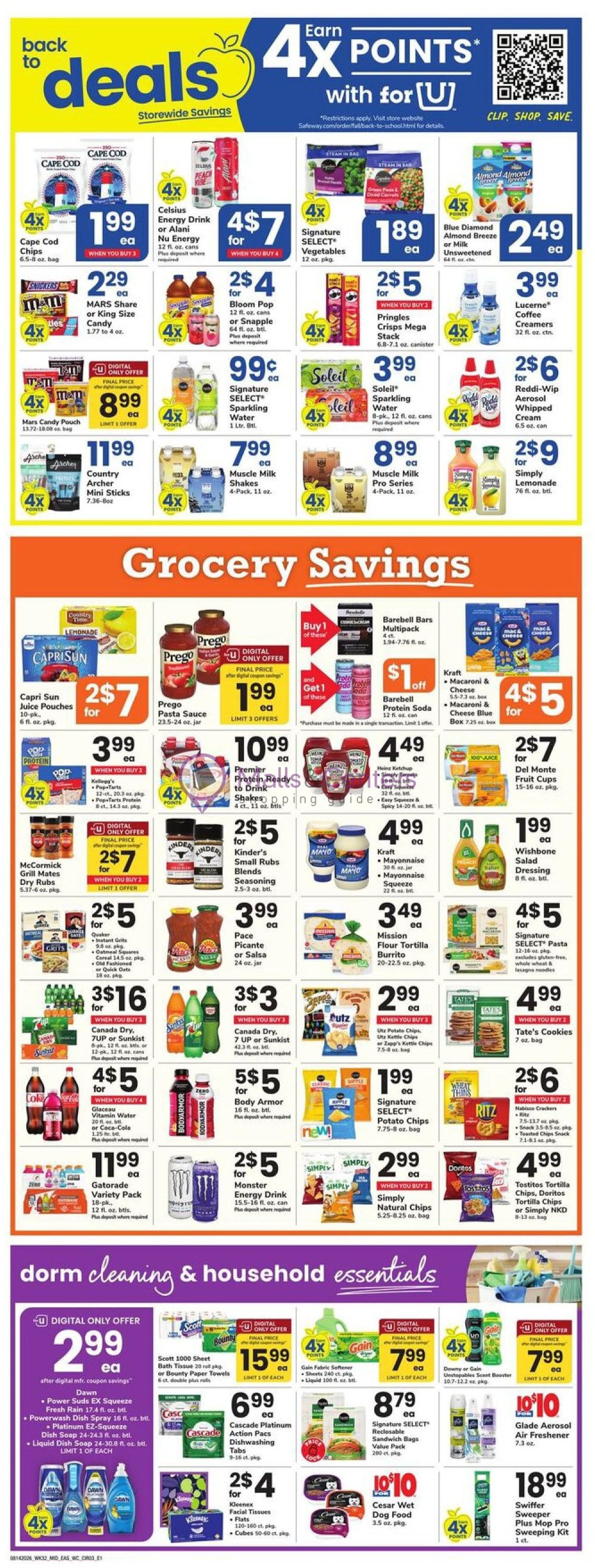 Weekly ad for Safeway valid: 08/14/2026 - 08/20/2026, page 3