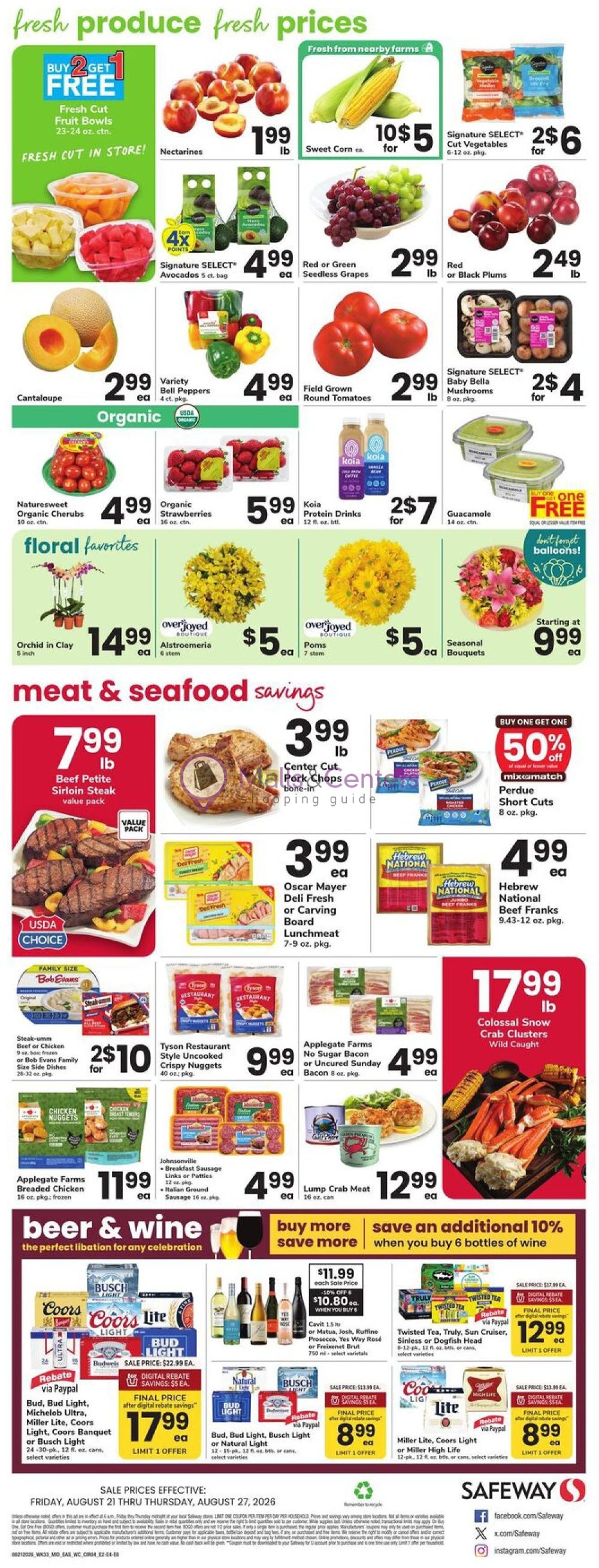 Weekly ad for Safeway valid: 08/21/2026 - 08/27/2026, page 4