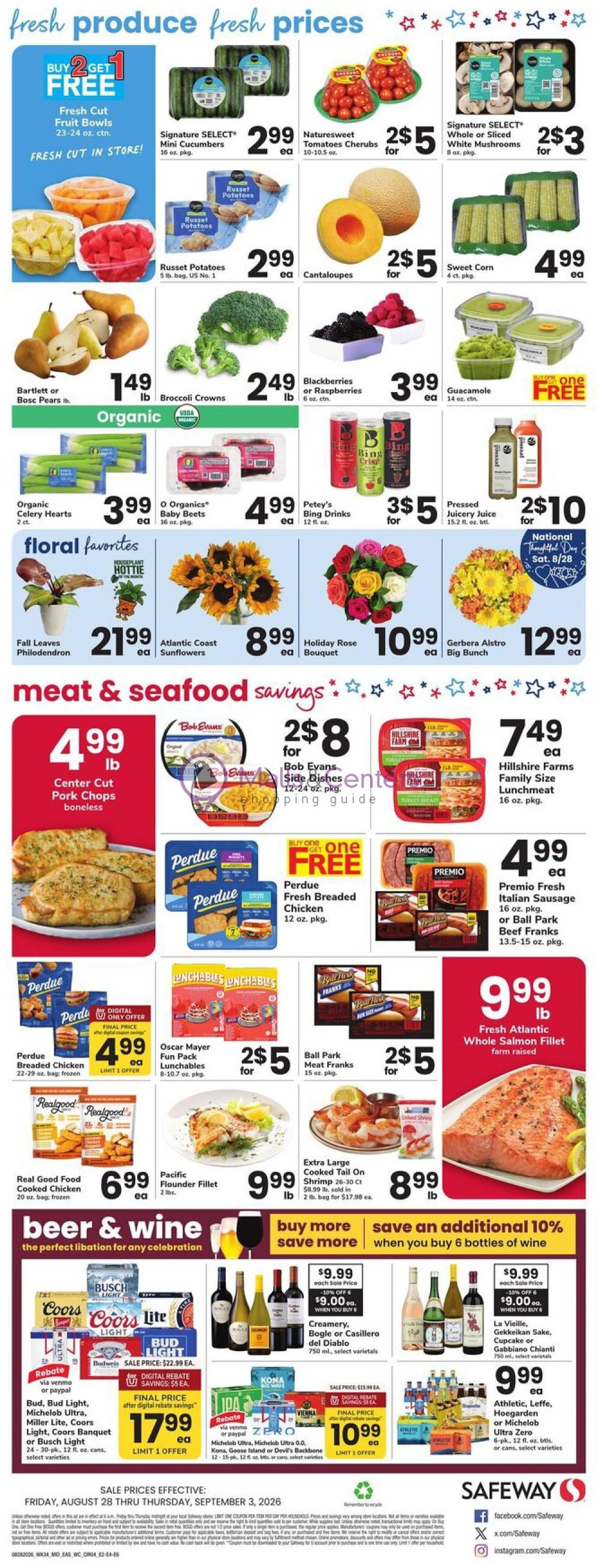 Weekly ad for Safeway valid: 08/28/2026 - 09/03/2026, page 4