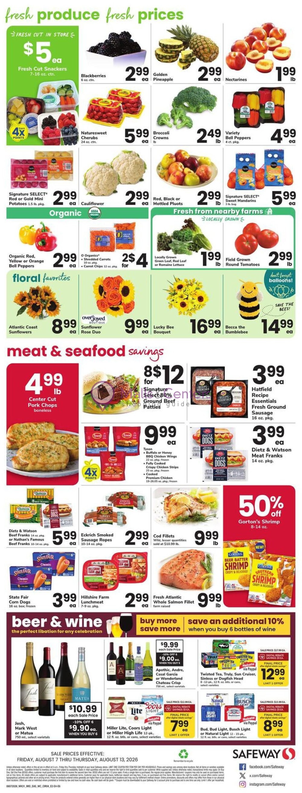 Weekly ad for Safeway valid: 08/07/2026 - 08/13/2026, page 4