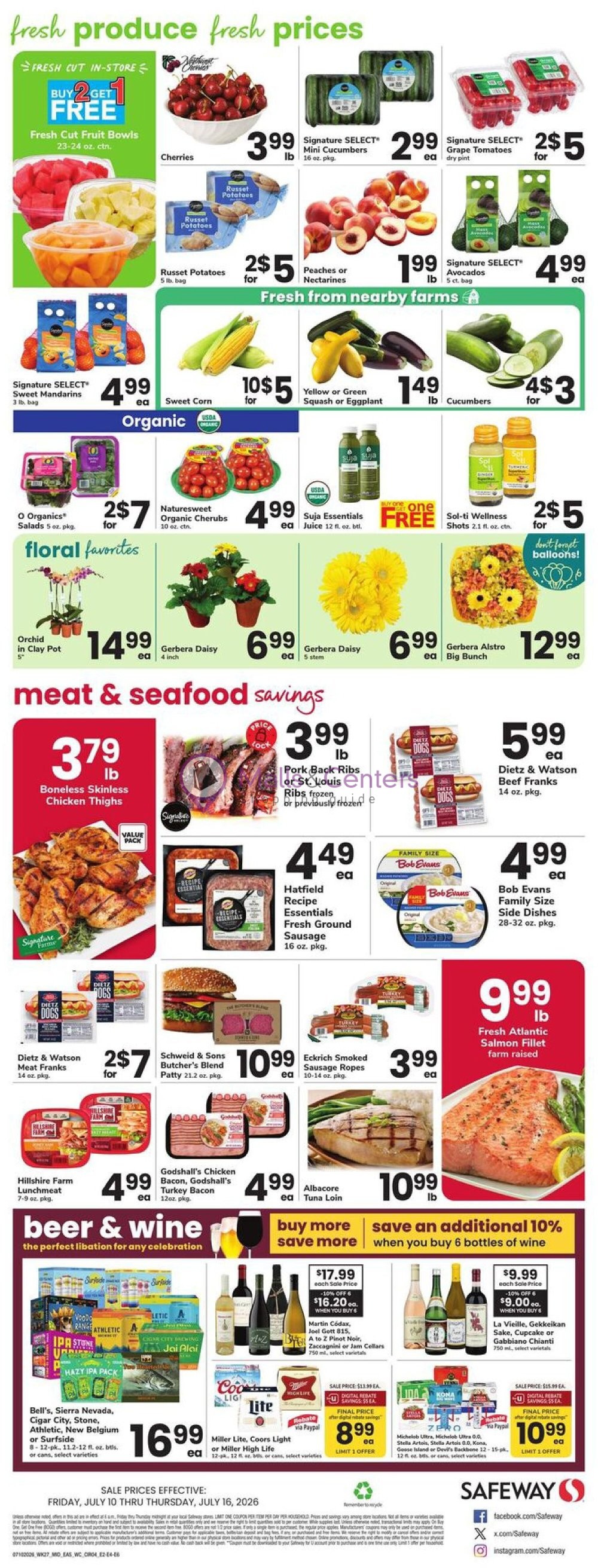 Weekly ad for Safeway valid: 07/10/2026 - 07/16/2026, page 4