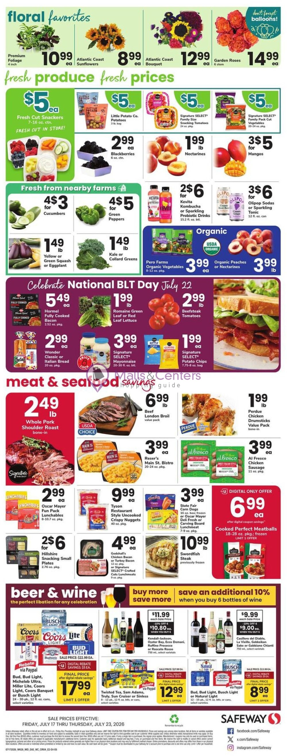 Weekly ad for Safeway valid: 07/17/2026 - 07/23/2026, page 4
