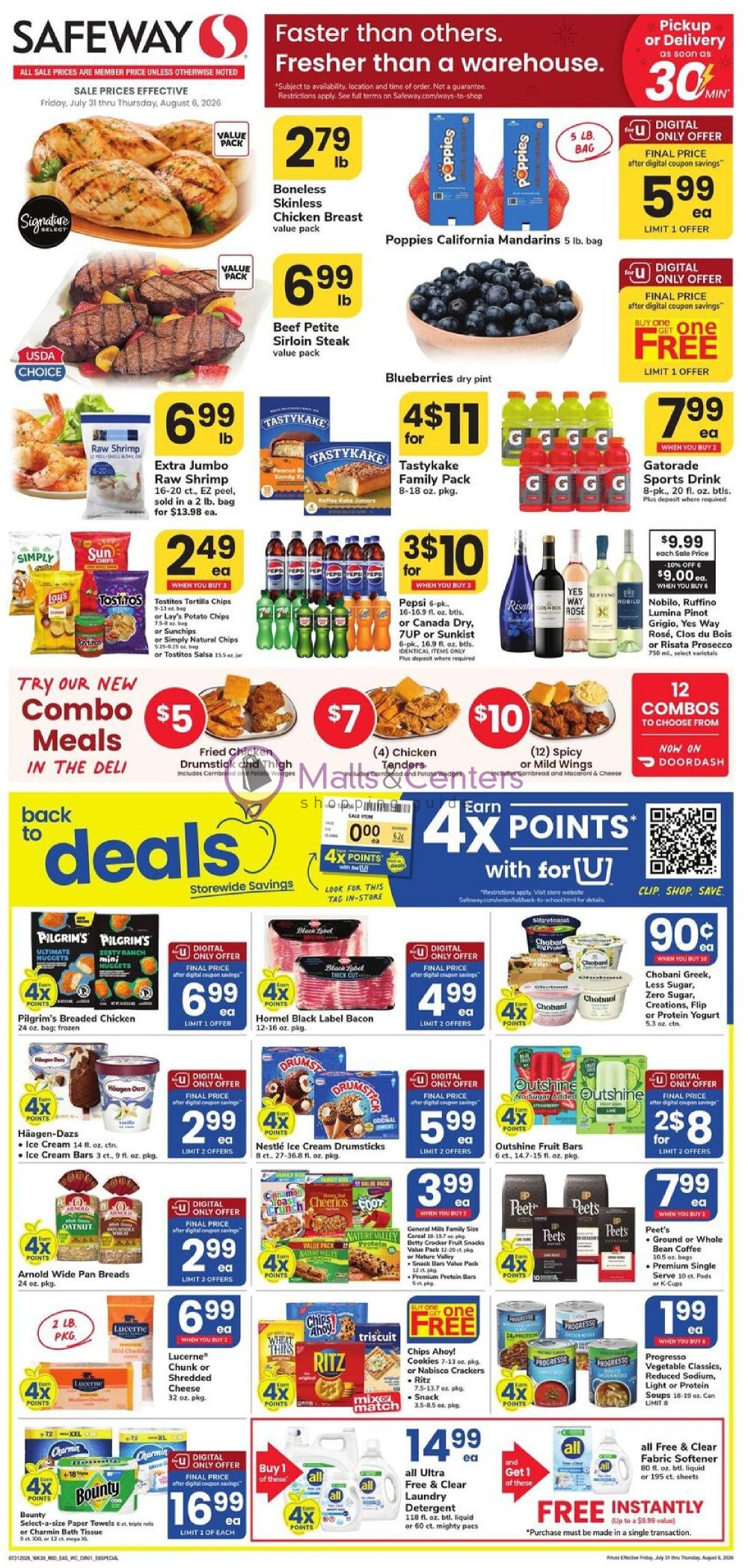 Weekly ad for Safeway valid: 07/31/2026 - 08/06/2026, page 1