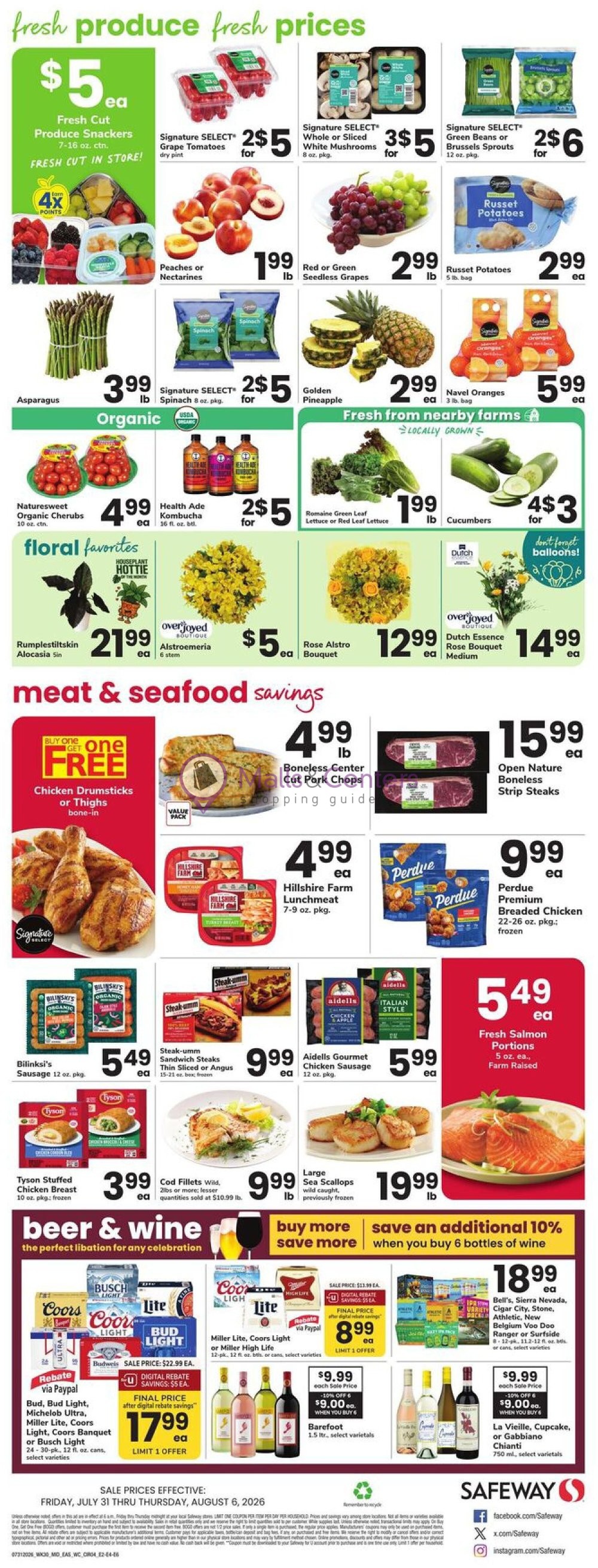 Weekly ad for Safeway valid: 07/31/2026 - 08/06/2026, page 4