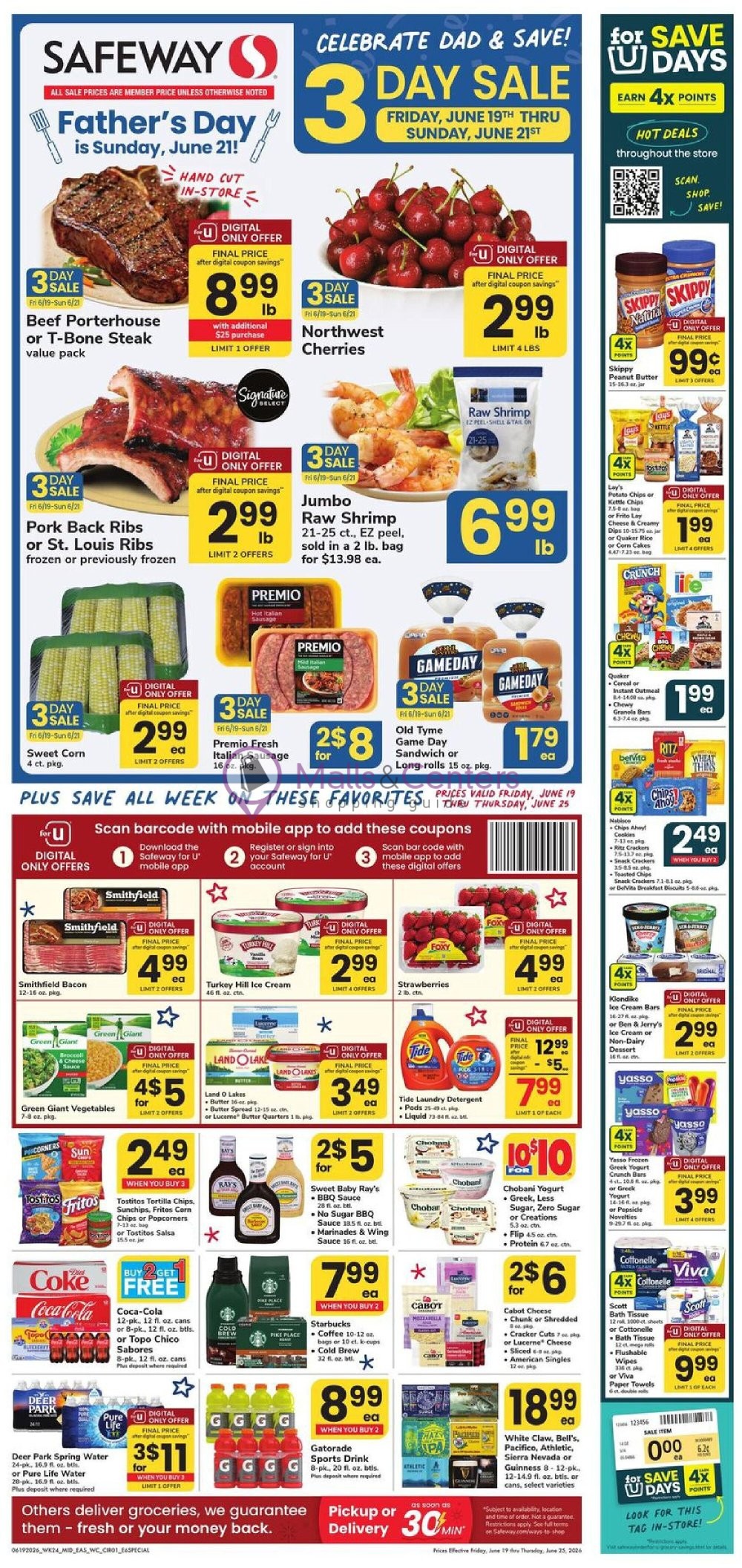 Weekly ad for Safeway valid: 06/19/2026 - 06/25/2026, page 1