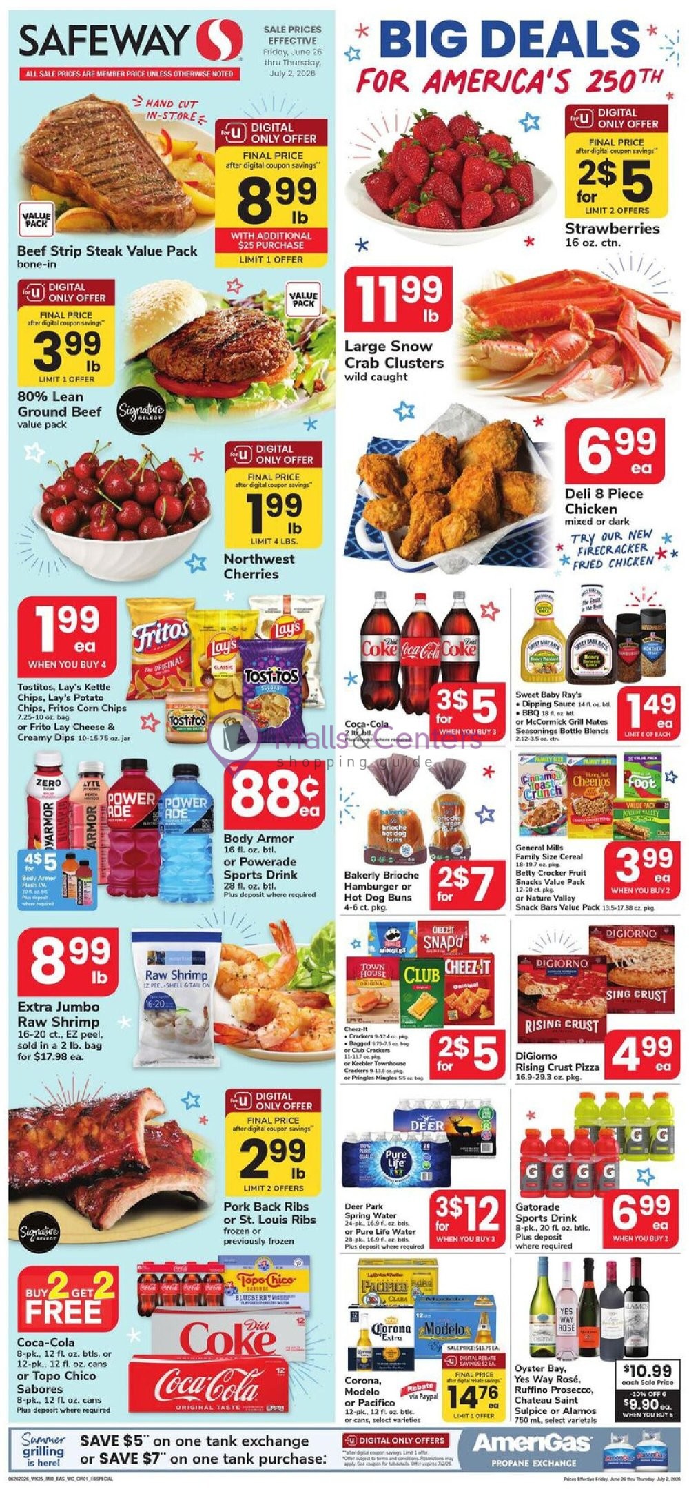 Weekly ad for Safeway valid: 06/26/2026 - 07/02/2026, page 1