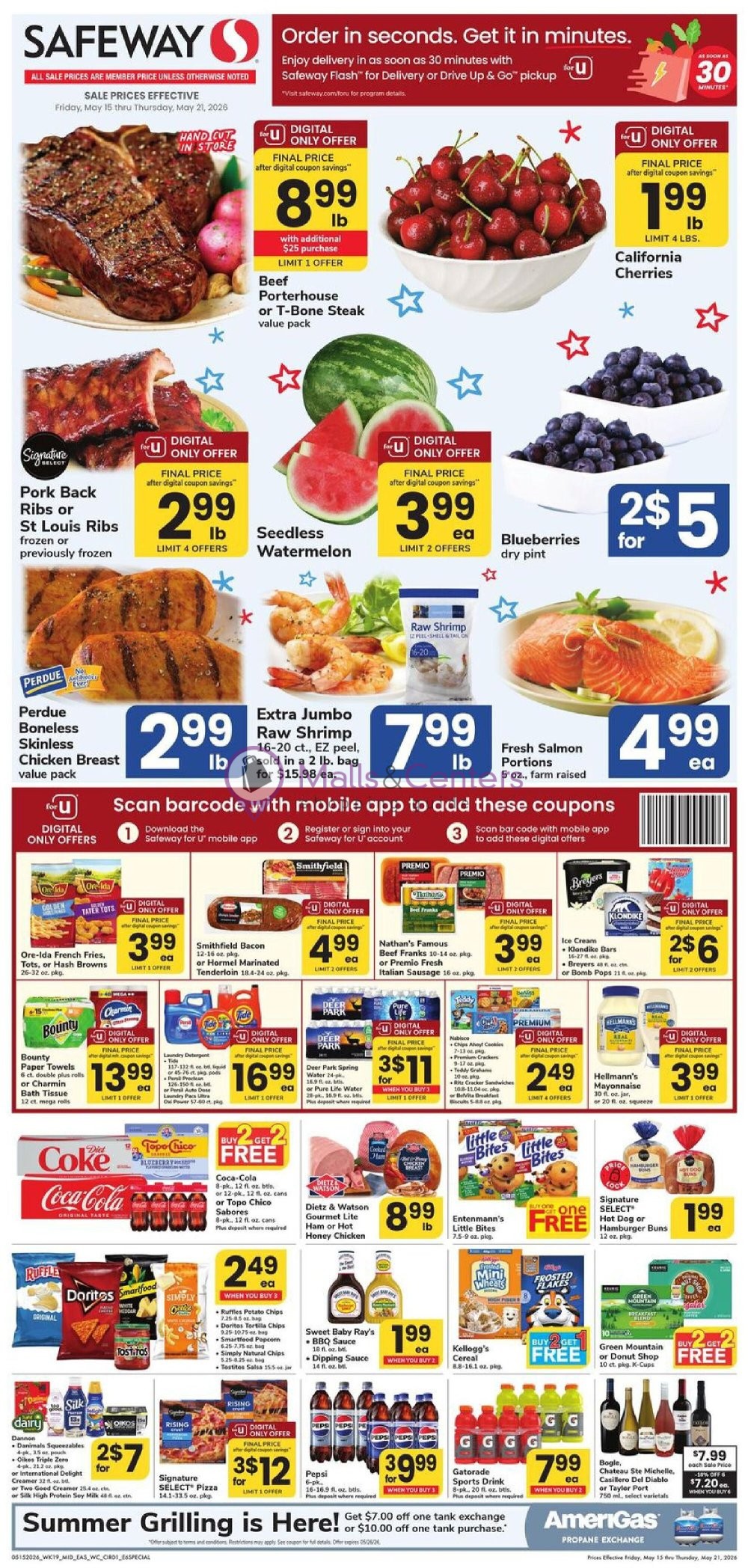 Weekly ad for Safeway valid: 05/15/2026 - 05/21/2026, page 1