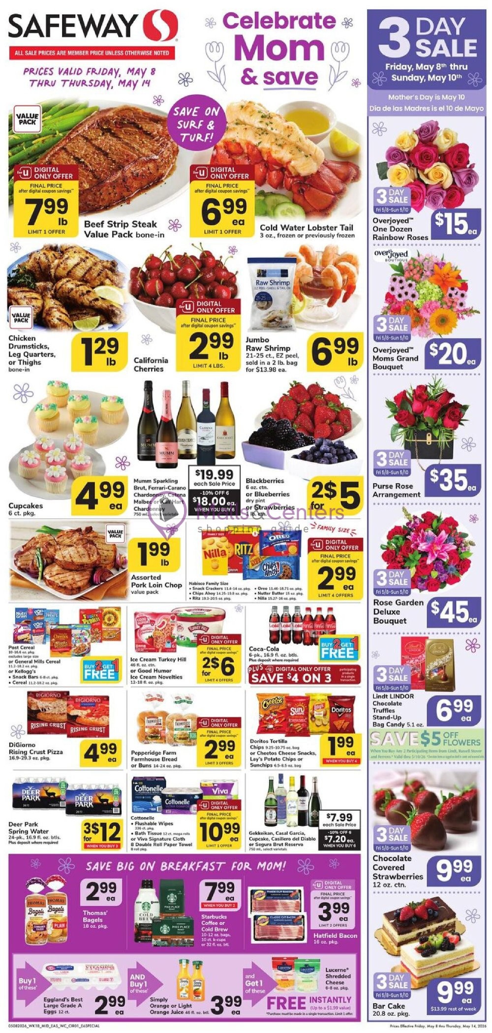 Weekly ad for Safeway valid: 05/08/2026 - 05/14/2026, page 1