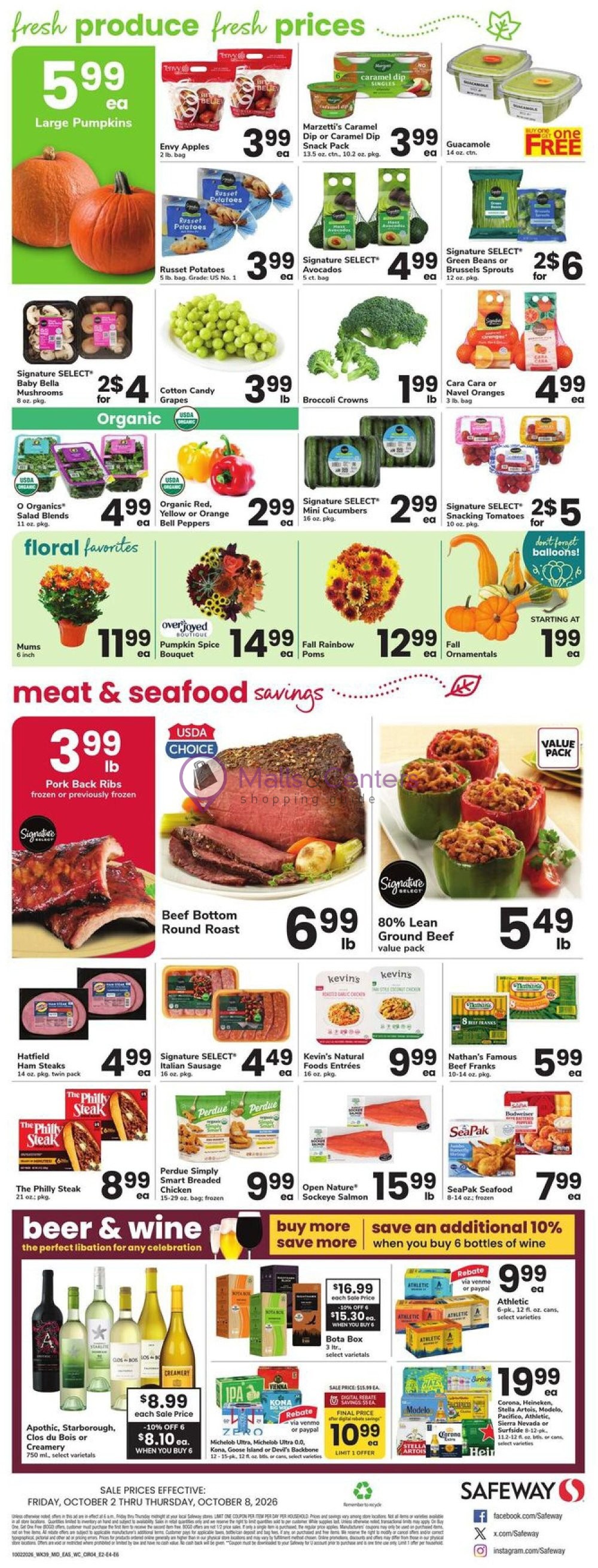 Weekly ad for Safeway valid: 10/02/2026 - 10/08/2026, page 4