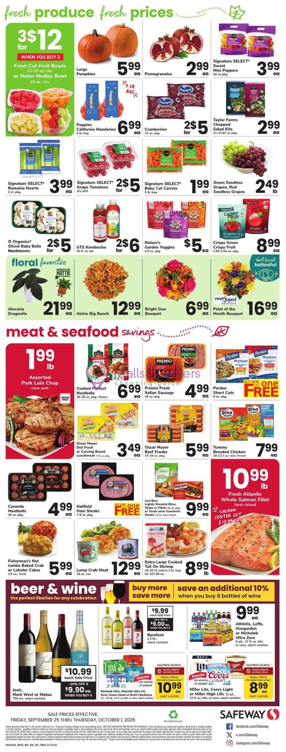 Weekly ad for Safeway valid: 09/25/2026 - 10/01/2026, page 4