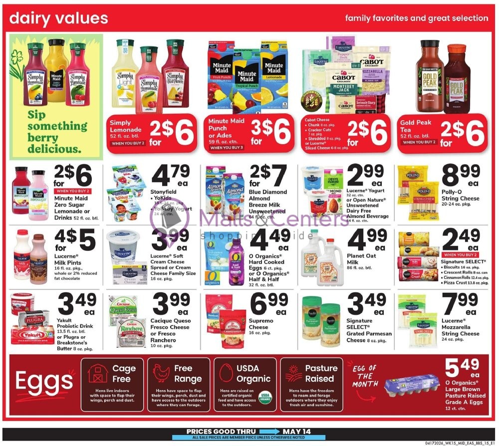 Weekly ad for Safeway valid: 04/17/2026 - 05/14/2026, page 15