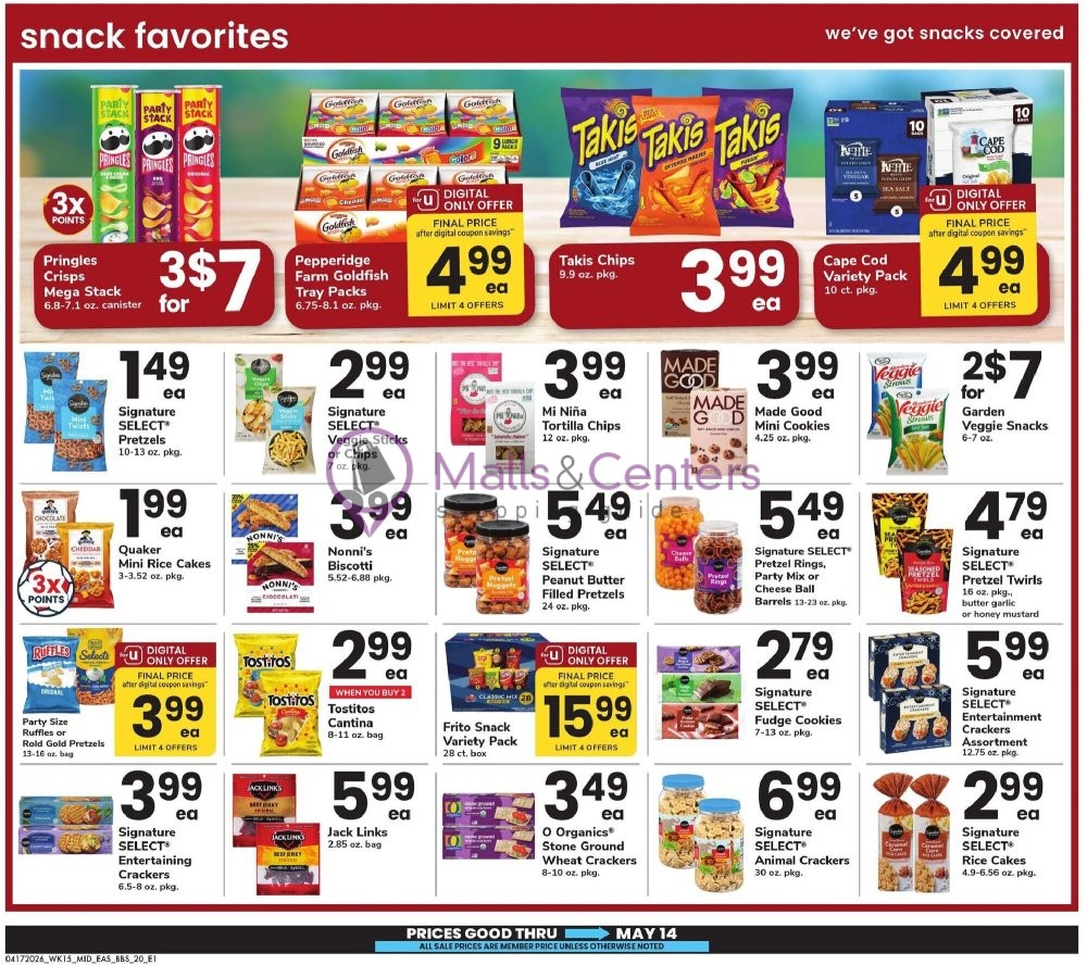 Weekly ad for Safeway valid: 04/17/2026 - 05/14/2026, page 20
