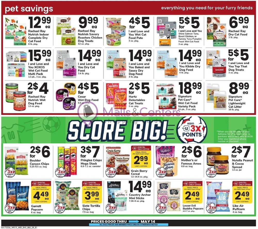 Weekly ad for Safeway valid: 04/17/2026 - 05/14/2026, page 28