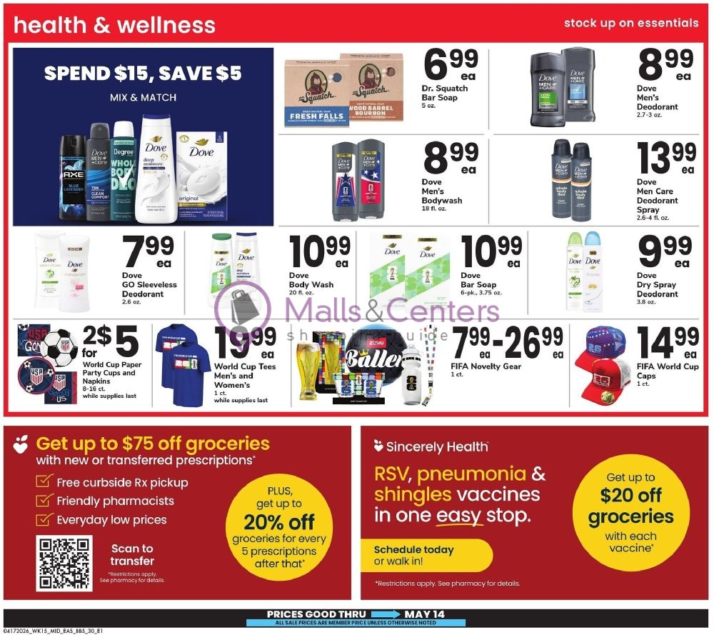 Weekly ad for Safeway valid: 04/17/2026 - 05/14/2026, page 30
