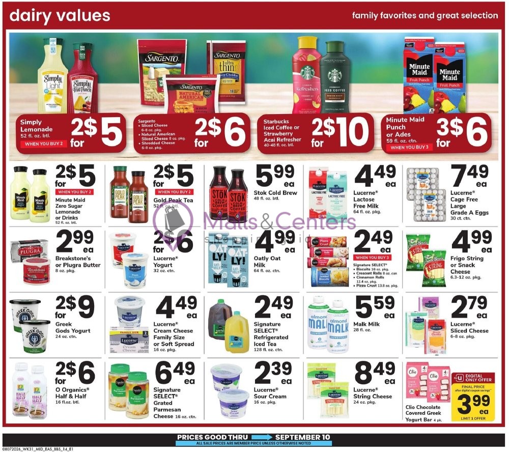 Weekly ad for Safeway valid: 08/07/2026 - 09/10/2026, page 14