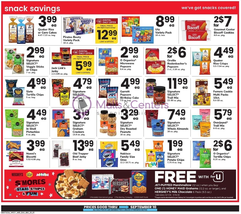 Weekly ad for Safeway valid: 08/07/2026 - 09/10/2026, page 20