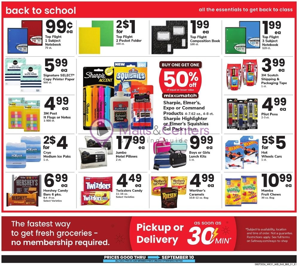 Weekly ad for Safeway valid: 08/07/2026 - 09/10/2026, page 31