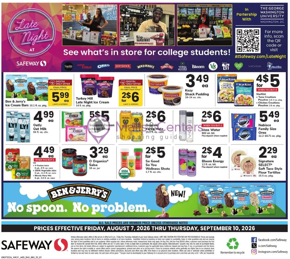 Weekly ad for Safeway valid: 08/07/2026 - 09/10/2026, page 32