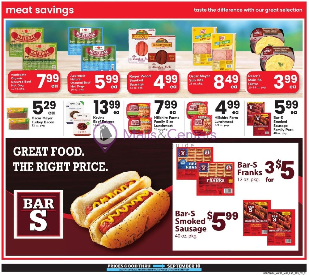 Weekly ad for Safeway valid: 08/07/2026 - 09/10/2026, page 9
