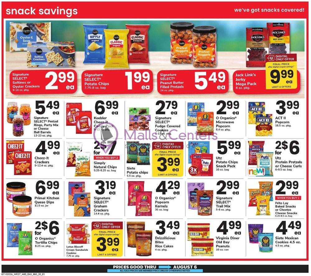 Weekly ad for Safeway valid: 07/10/2026 - 08/06/2026, page 20