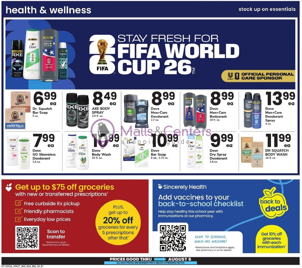 Weekly ad for Safeway valid: 07/10/2026 - 08/06/2026, page 30
