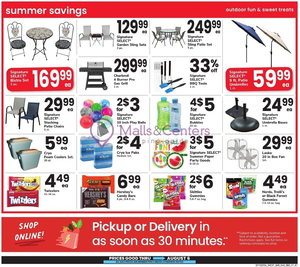 Weekly ad for Safeway valid: 07/10/2026 - 08/06/2026, page 31