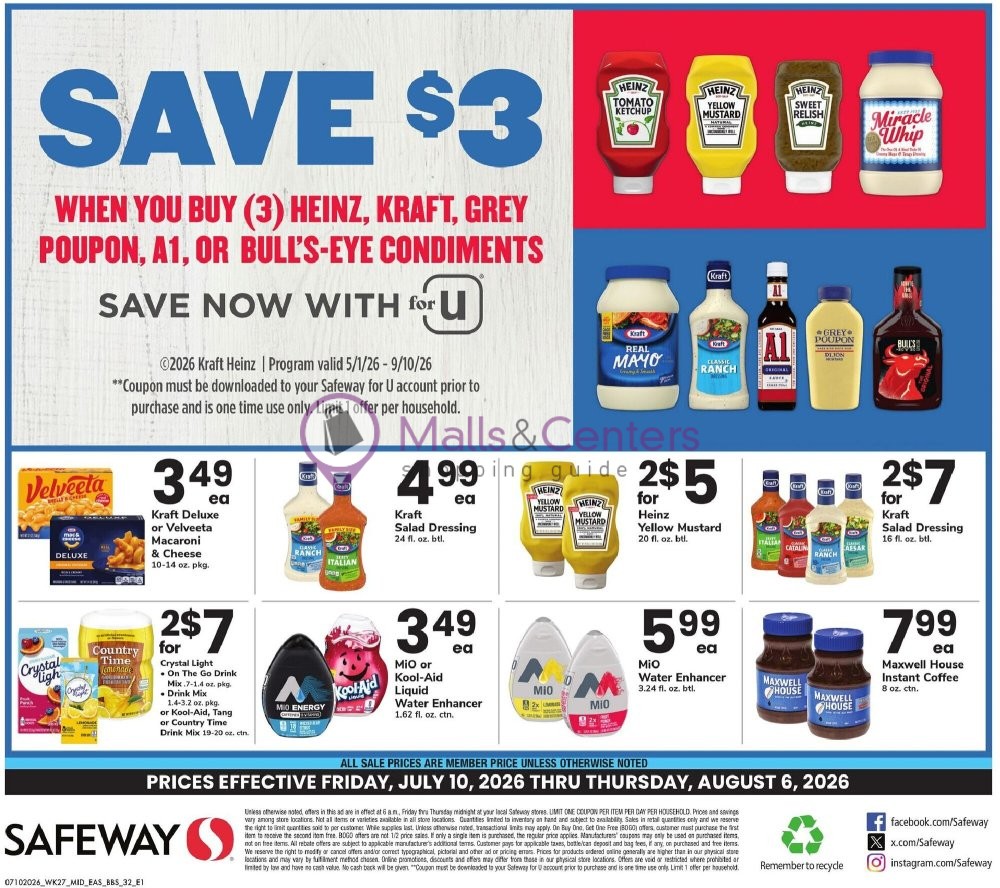 Weekly ad for Safeway valid: 07/10/2026 - 08/06/2026, page 32