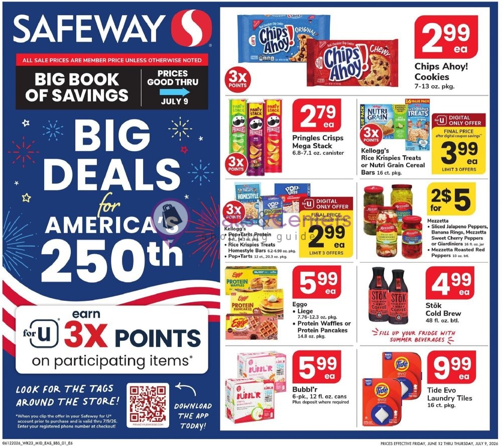 Weekly ad for Safeway valid: 06/12/2026 - 07/09/2026, page 1