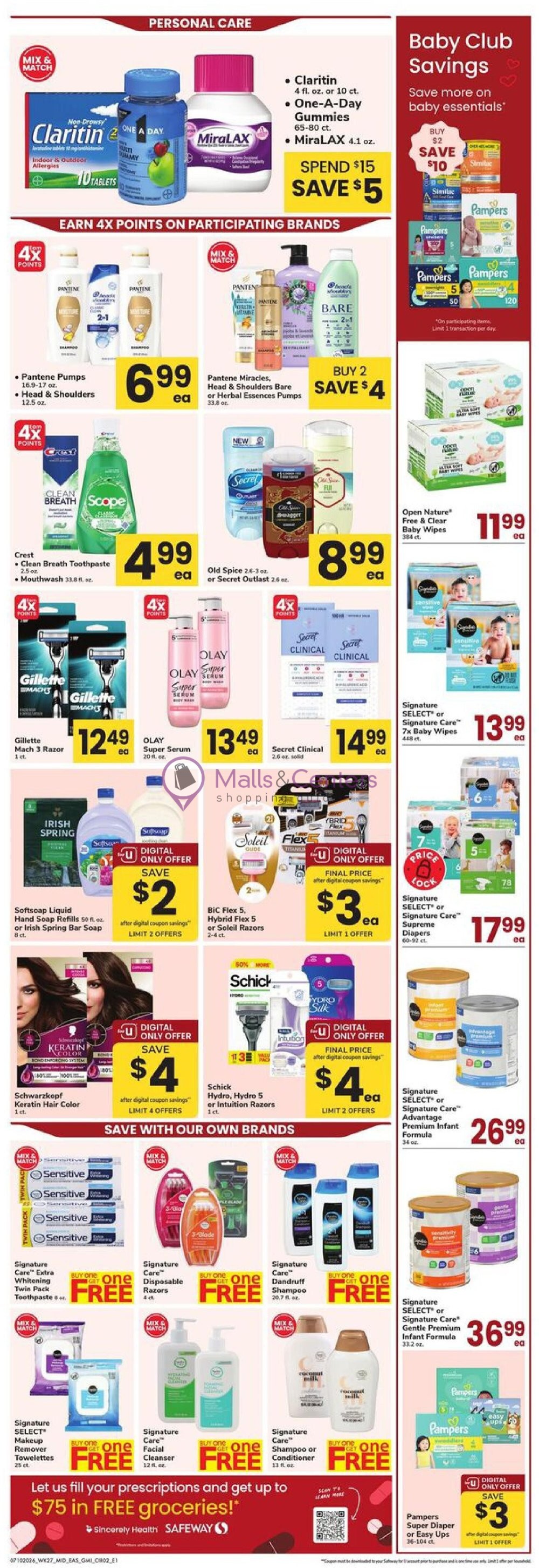 Weekly ad for Safeway valid: 07/10/2026 - 07/30/2026, page 2