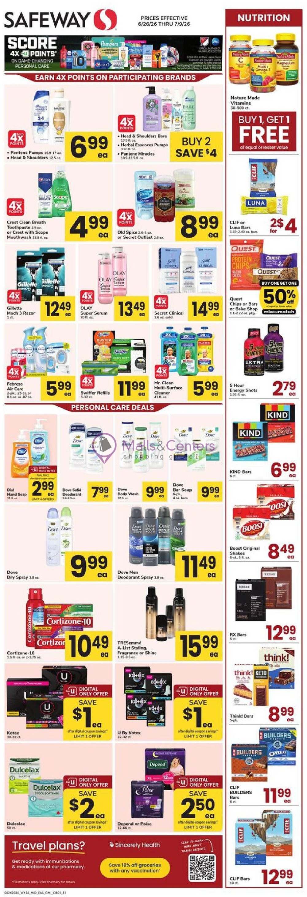 Weekly ad for Safeway valid: 06/26/2026 - 07/09/2026, page 1