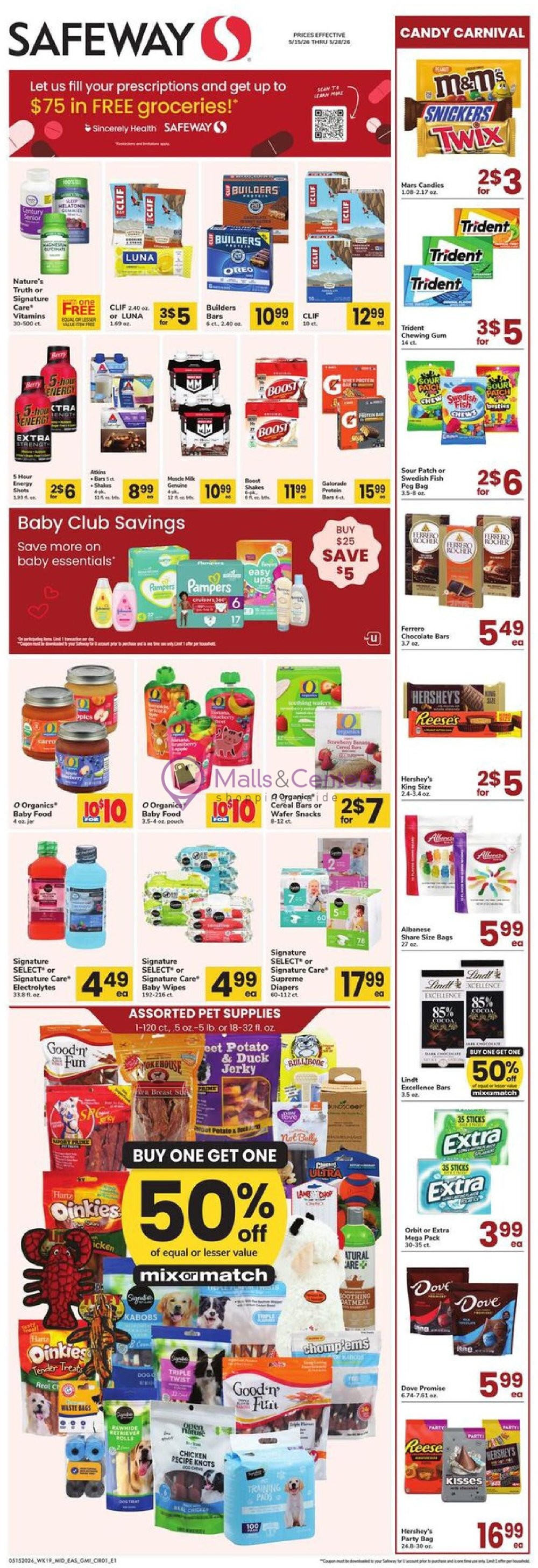Weekly ad for Safeway valid: 05/15/2026 - 05/28/2026, page 1