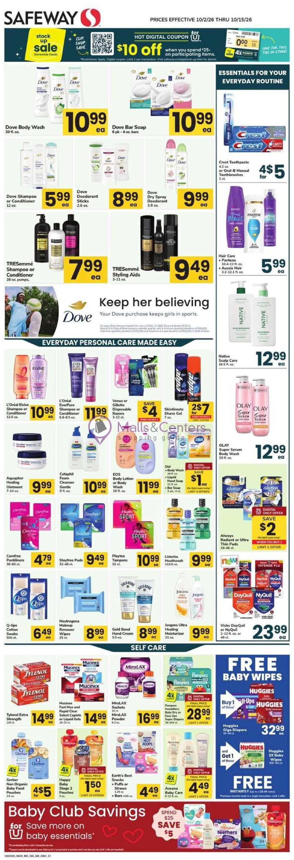 Weekly ad for Safeway valid: 10/02/2026 - 10/15/2026, page 1