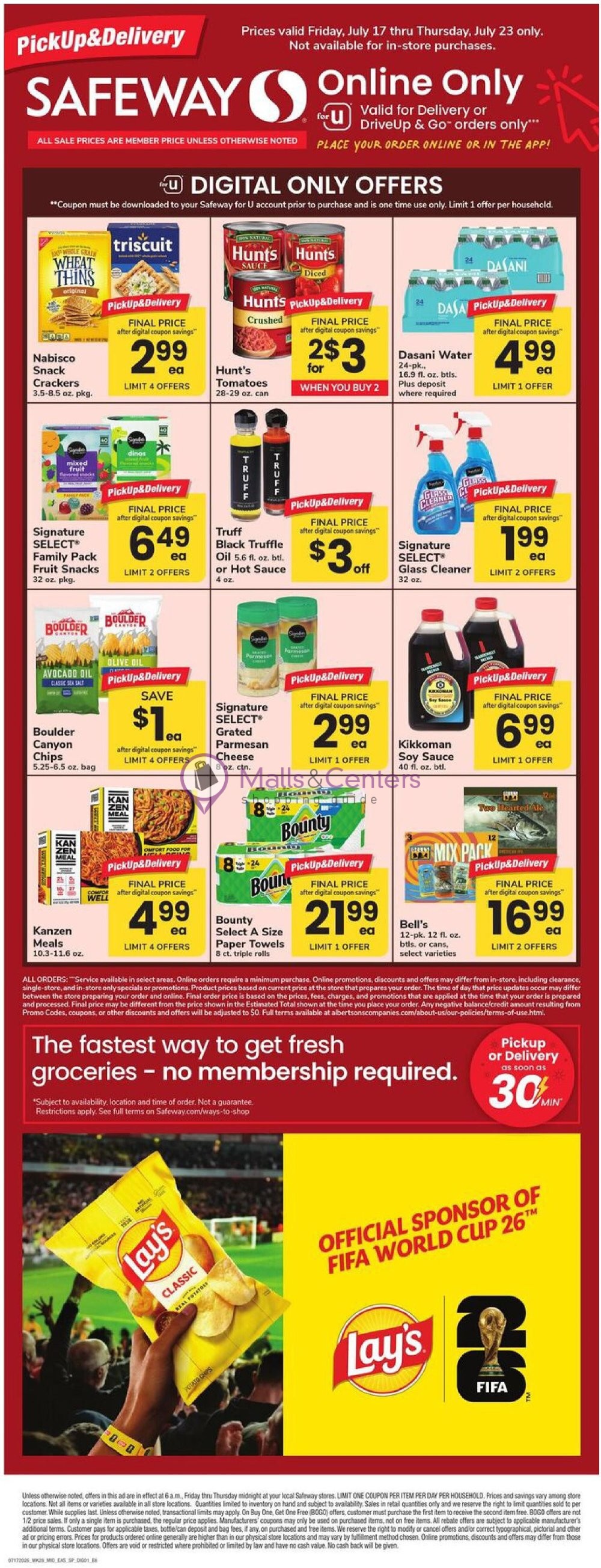Weekly ad for Safeway valid: 07/17/2026 - 07/23/2026, page 1